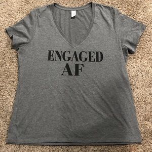 Engaged AF vneck